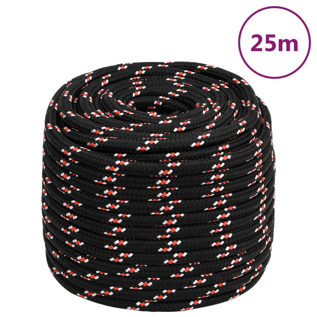 Boat Rope Black 18 mm 25 m Polypropylene