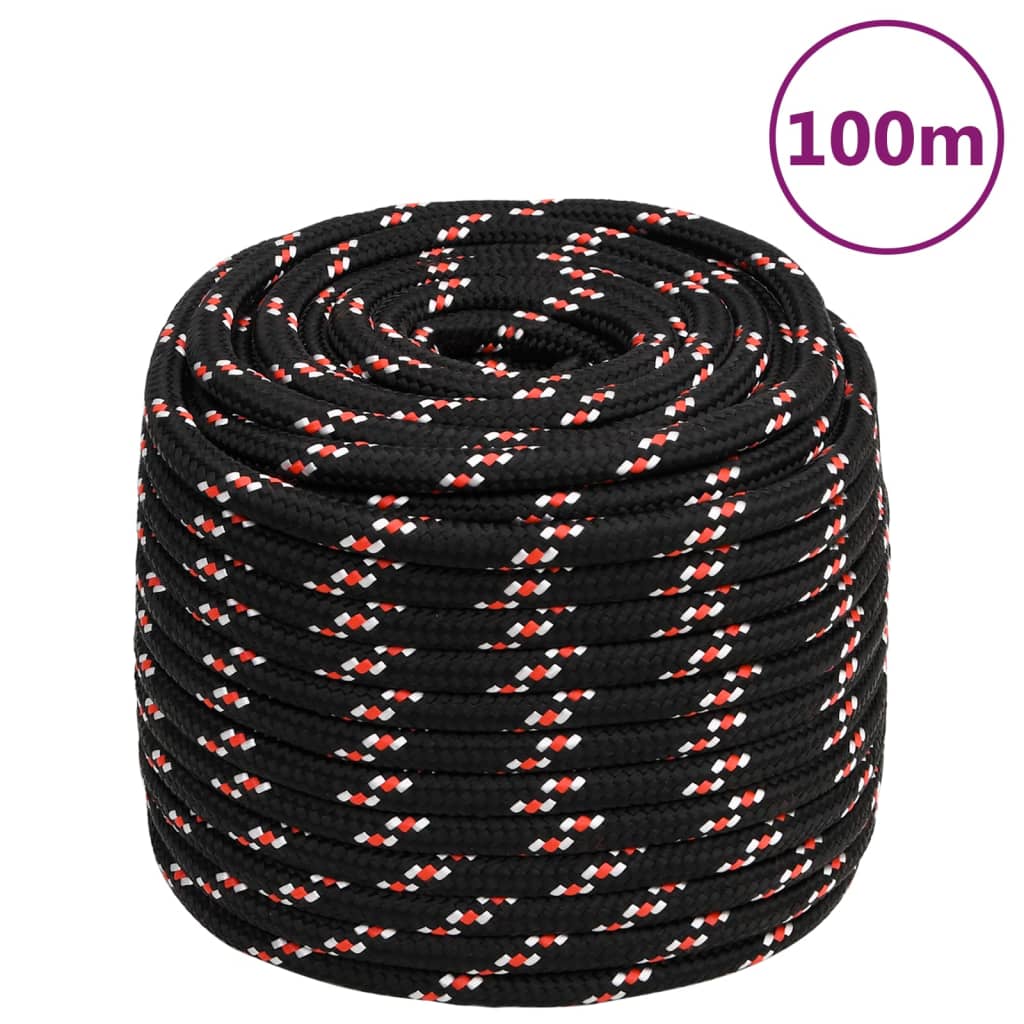 Boat Rope Black 18 mm 100 m Polypropylene