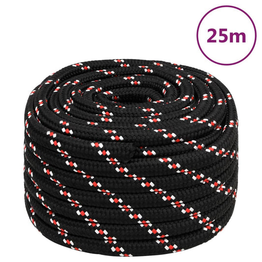 Boat Rope Black 20 mm 25 m Polypropylene