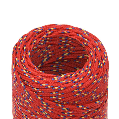Boat Rope Red 2 mm 25 m Polypropylene