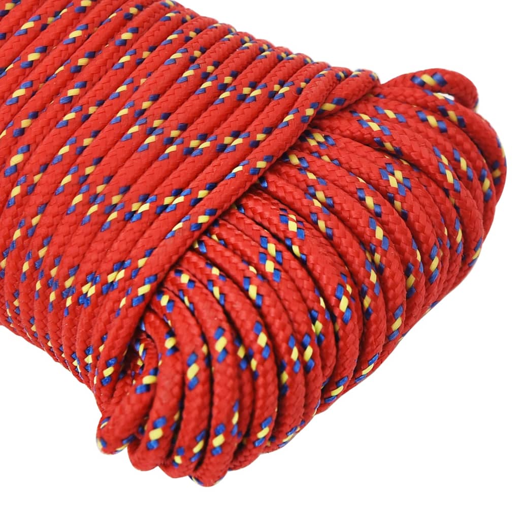 Boat Rope Red 4 mm 100 m Polypropylene