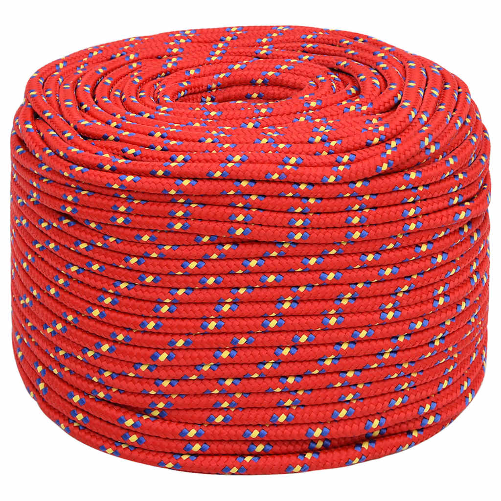Boat Rope Red 10 mm 500 m Polypropylene