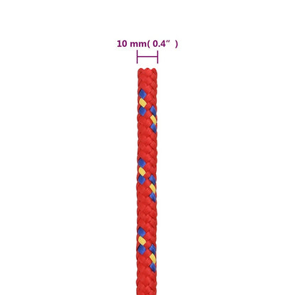Boat Rope Red 10 mm 500 m Polypropylene