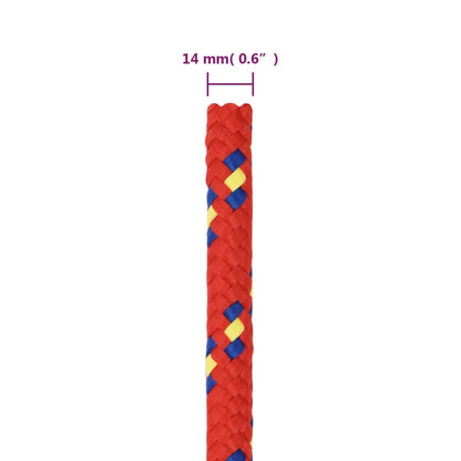 Boat Rope Red 14 mm 100 m Polypropylene