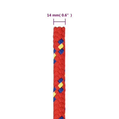 Boat Rope Red 14 mm 100 m Polypropylene