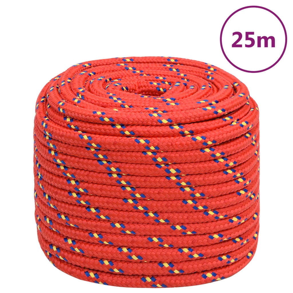 Boat Rope Red 16 mm 25 m Polypropylene