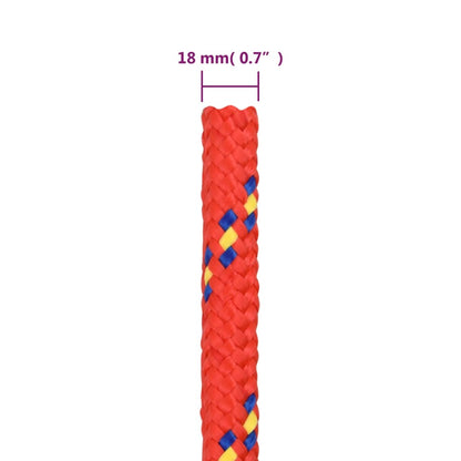 Boat Rope Red 18 mm 100 m Polypropylene