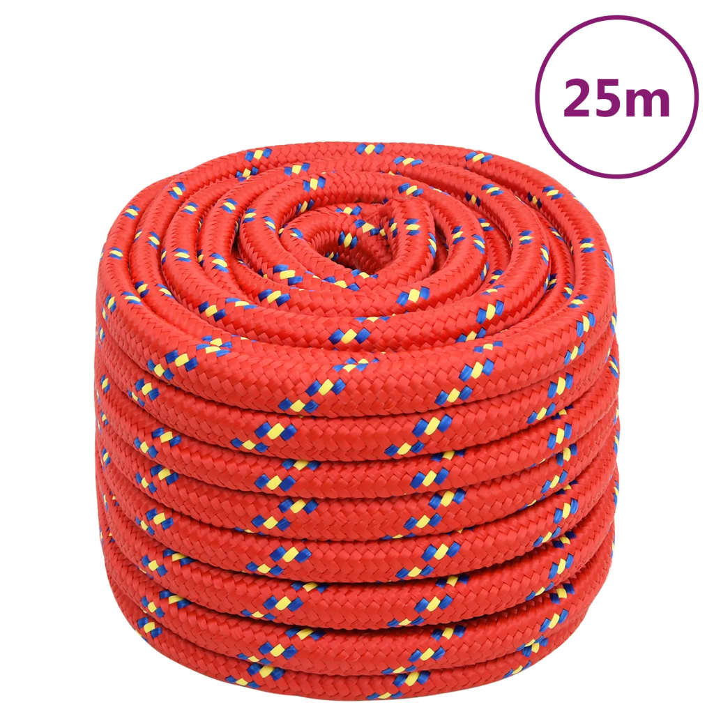 Boat Rope Red 20 mm 25 m Polypropylene