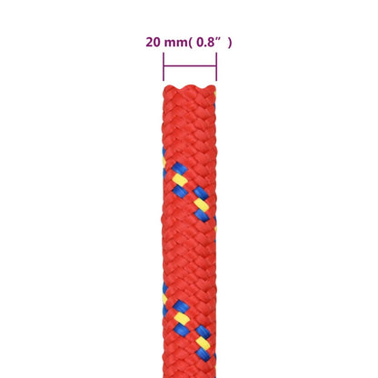 Boat Rope Red 20 mm 50 m Polypropylene