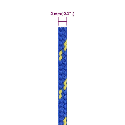 Boat Rope Blue 2 mm 500 m Polypropylene