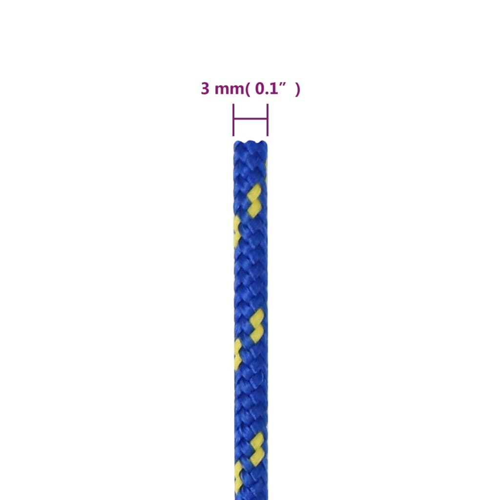 Boat Rope Blue 3 mm 50 m Polypropylene