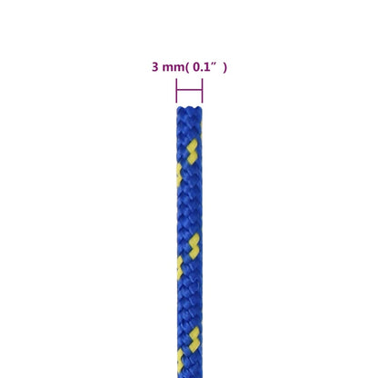 Boat Rope Blue 3 mm 50 m Polypropylene