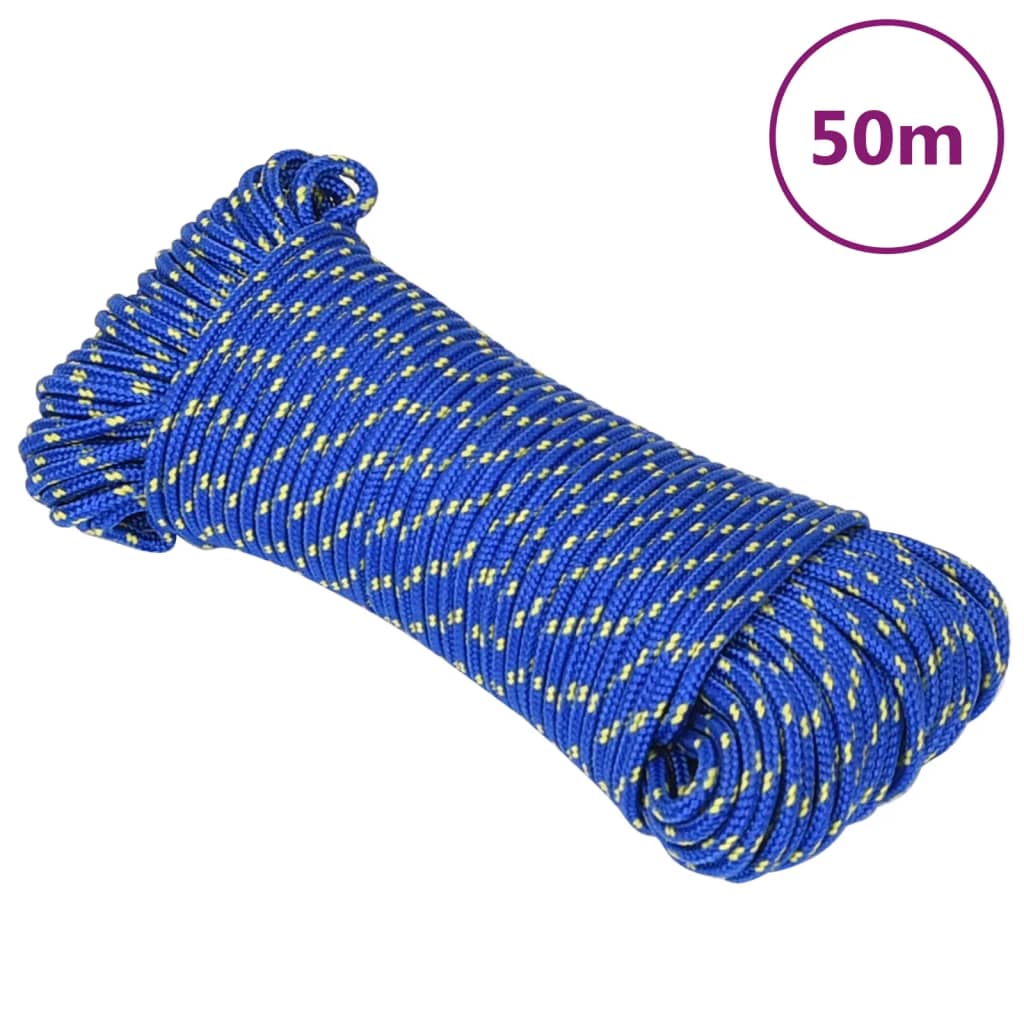 Boat Rope Blue 4 mm 50 m Polypropylene