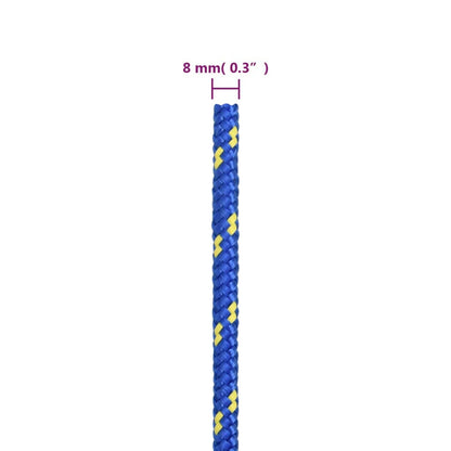 Boat Rope Blue 8 mm 25 m Polypropylene