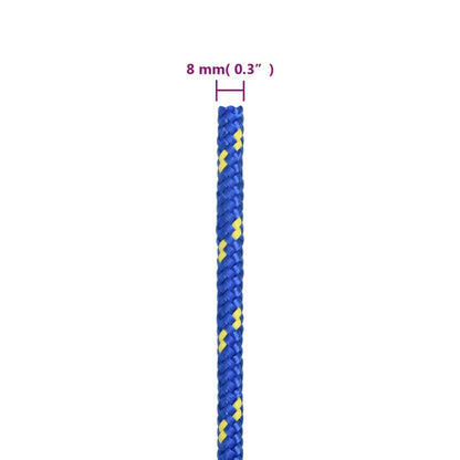 Boat Rope Blue 8 mm 50 m Polypropylene