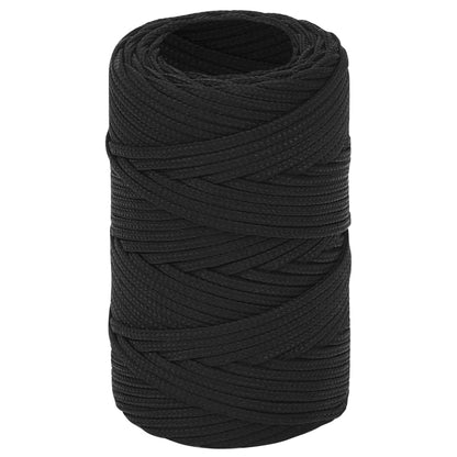 Boat Rope Full Black 2 mm 50 m Polypropylene