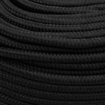 Boat Rope Full Black 6 mm 25 m Polypropylene