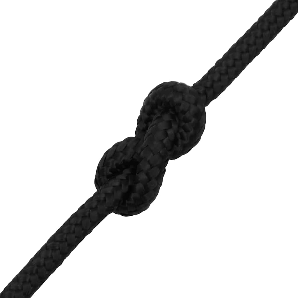 Boat Rope Full Black 6 mm 500 m Polypropylene