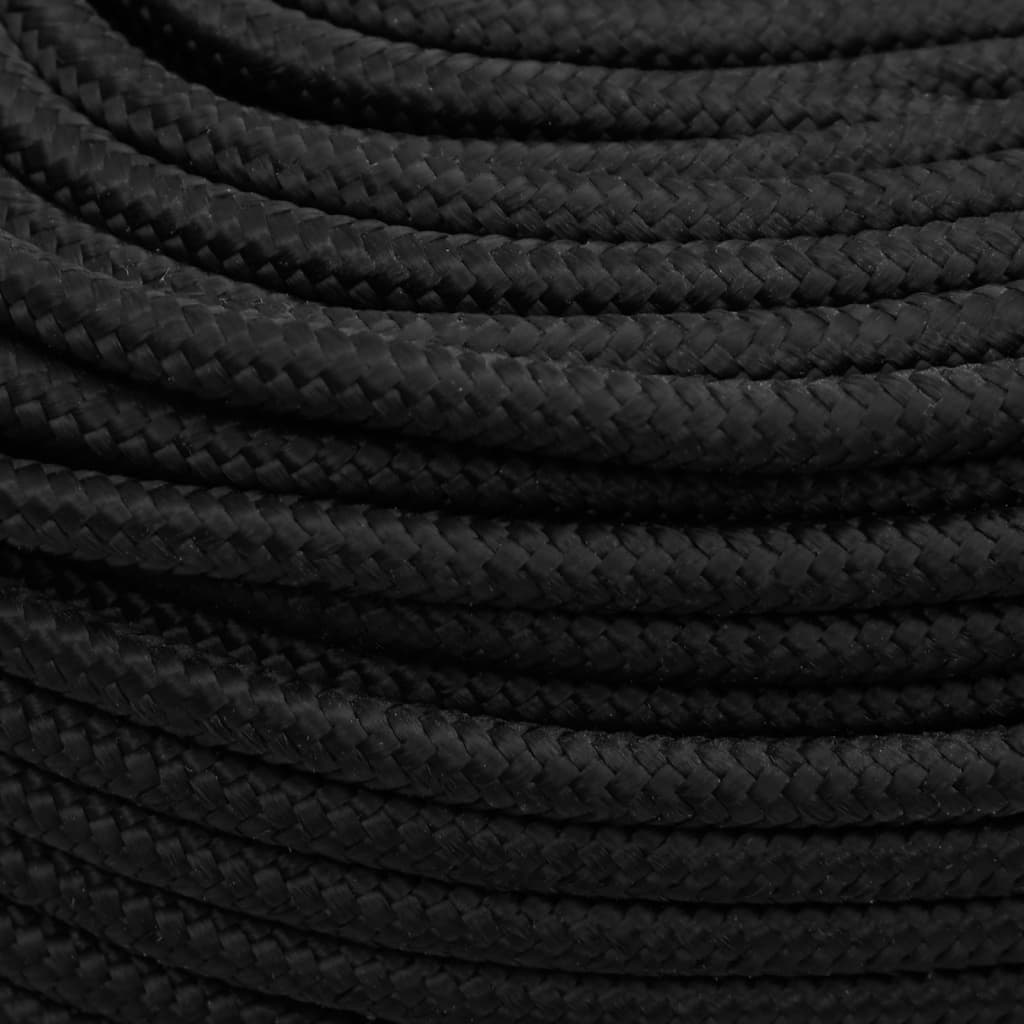 Boat Rope Full Black 10 mm 500 m Polypropylene
