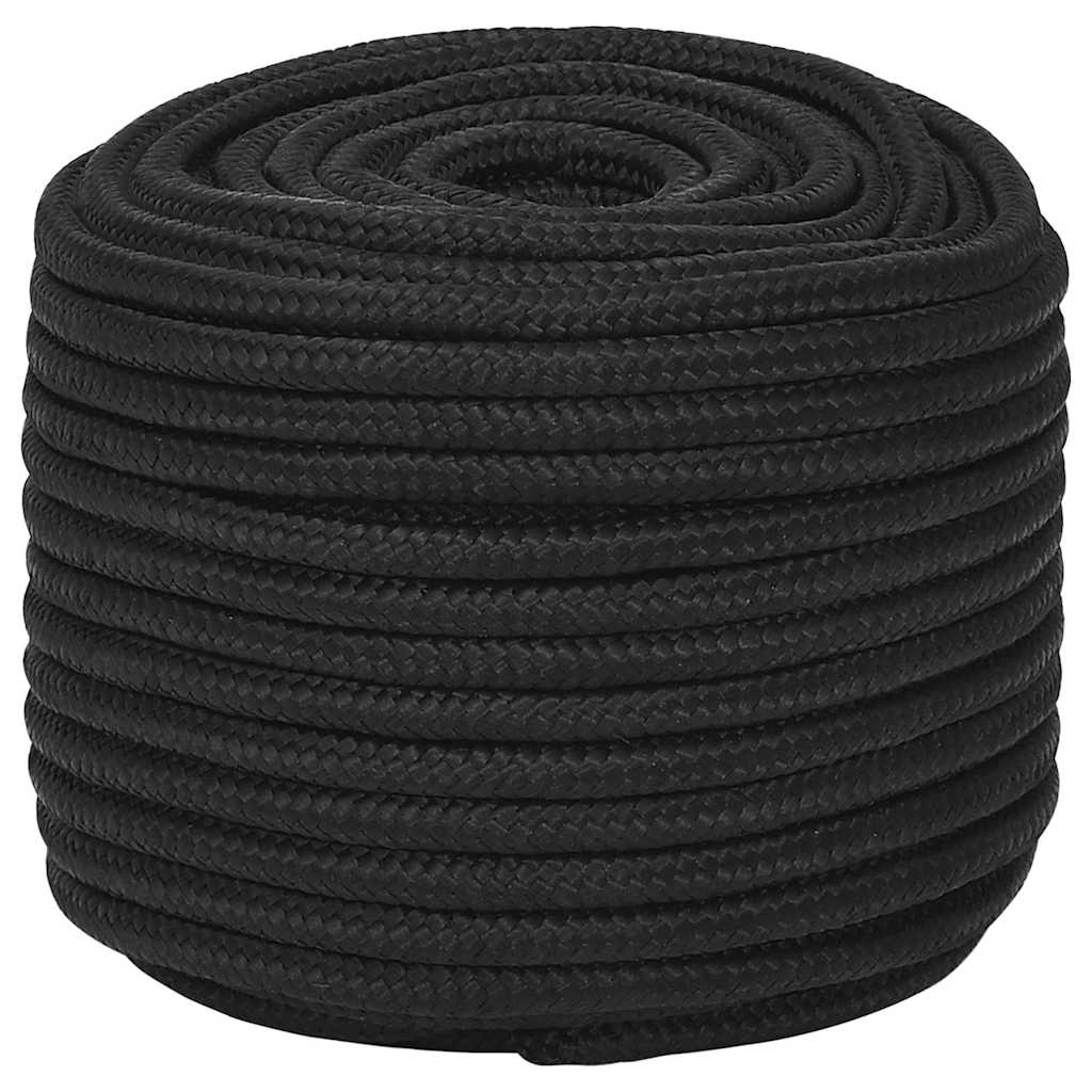 Boat Rope Full Black 12 mm 250 m Polypropylene