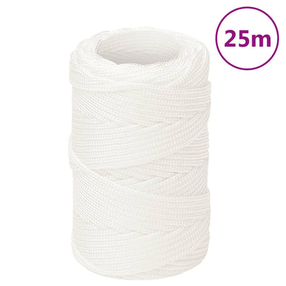 Boat Rope Full White 2 mm 25 m Polypropylene