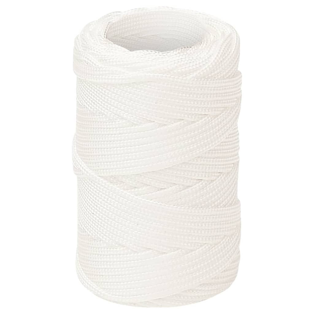 Boat Rope Full White 2 mm 50 m Polypropylene