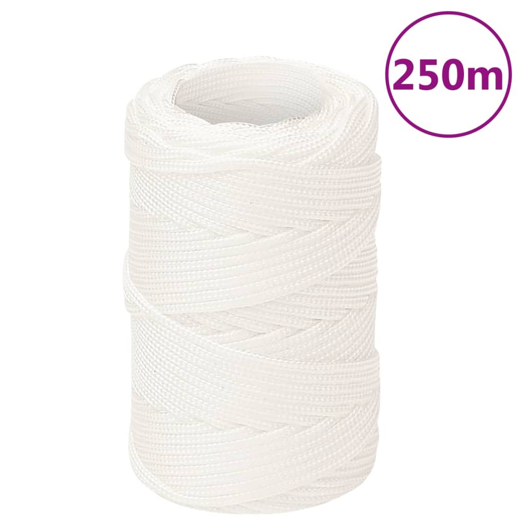 Boat Rope Full White 2 mm 250 m Polypropylene