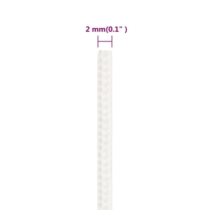 Boat Rope Full White 2 mm 250 m Polypropylene