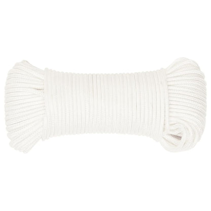 Boat Rope Full White 4 mm 25 m Polypropylene