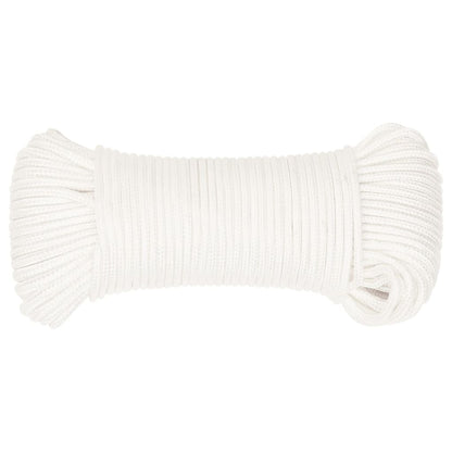 Boat Rope Full White 4 mm 100 m Polypropylene