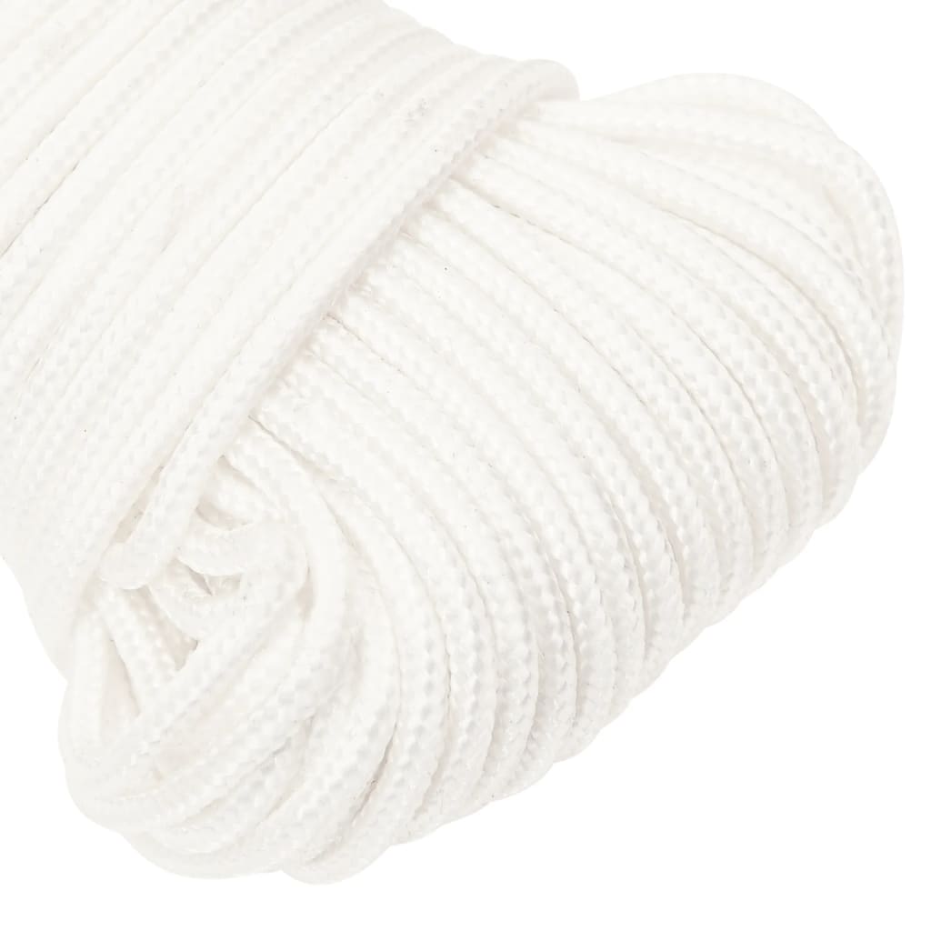 Boat Rope Full White 4 mm 100 m Polypropylene