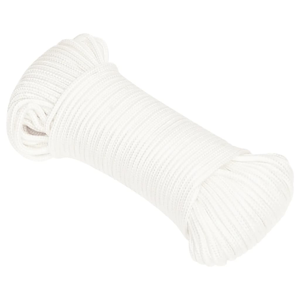Boat Rope Full White 5 mm 100 m Polypropylene