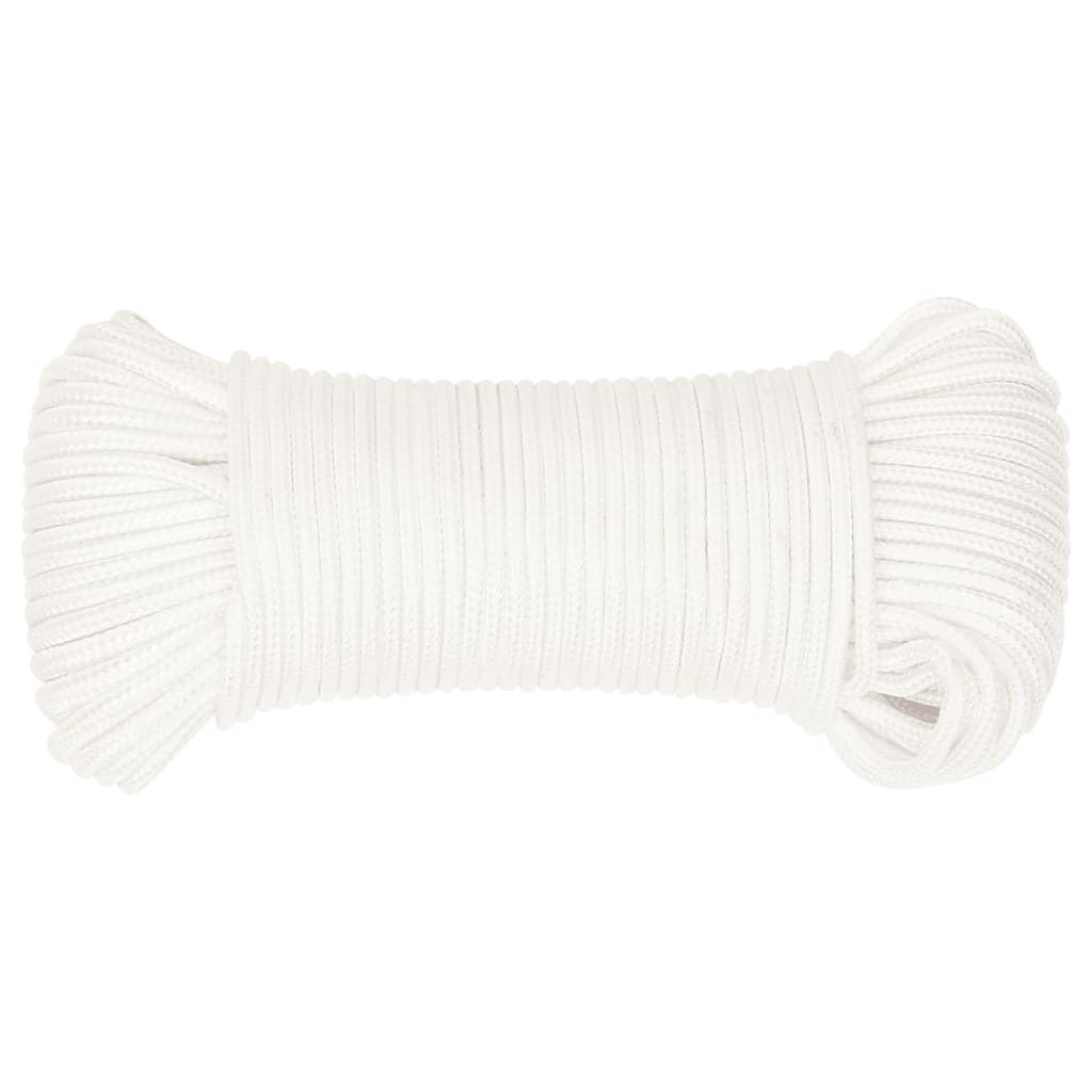 Boat Rope Full White 5 mm 100 m Polypropylene