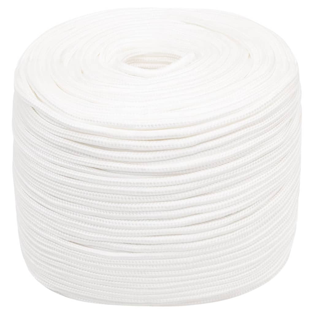 Boat Rope Full White 8 mm 100 m Polypropylene