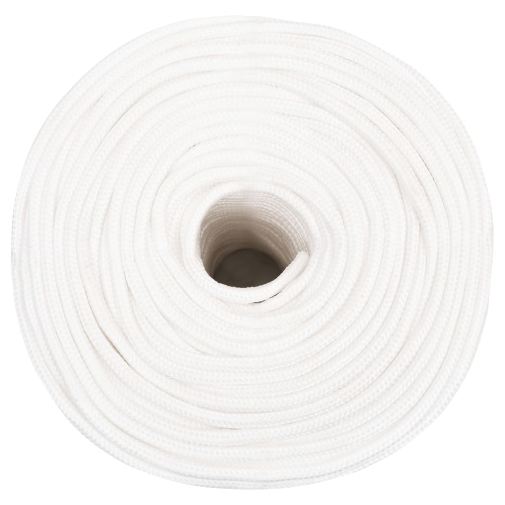 Boat Rope Full White 8 mm 100 m Polypropylene