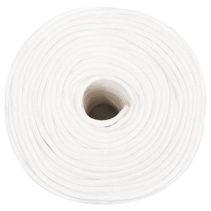Boat Rope Full White 8 mm 100 m Polypropylene