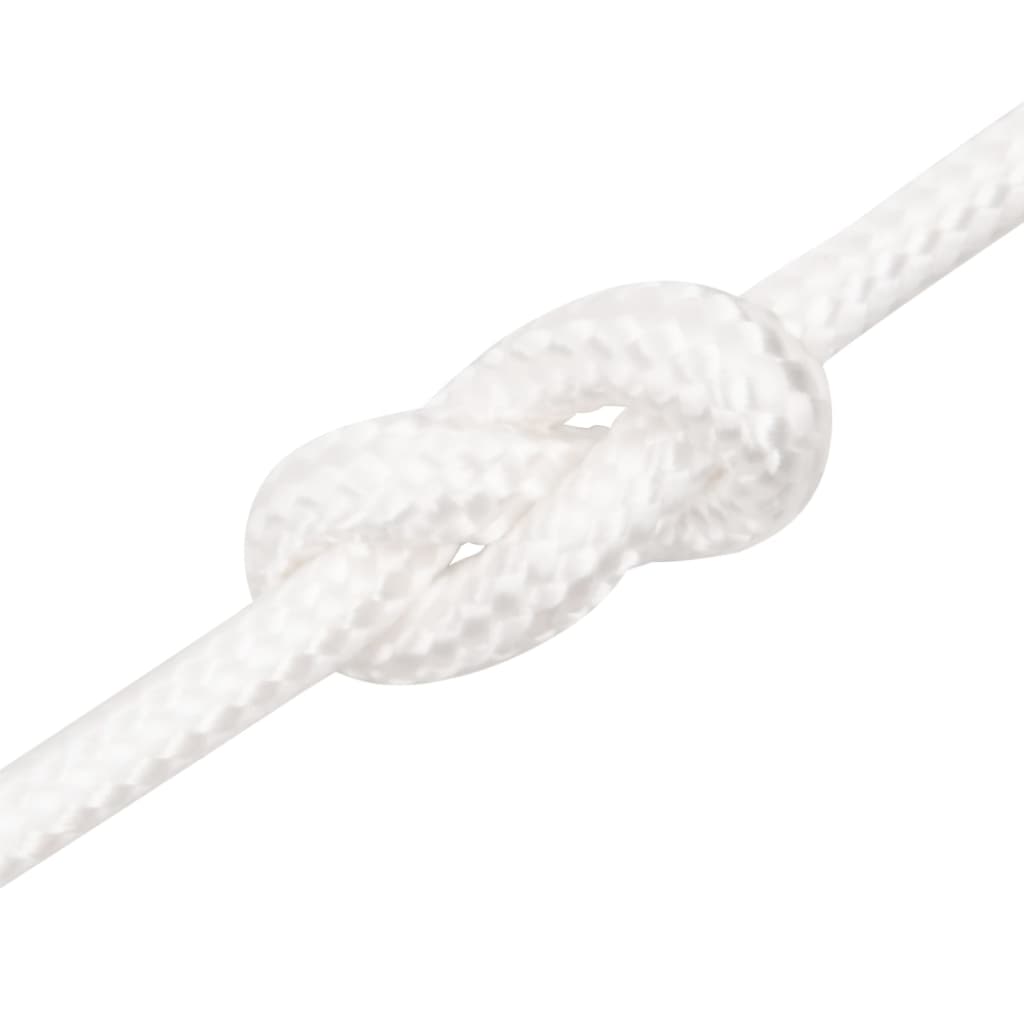 Boat Rope Full White 8 mm 100 m Polypropylene