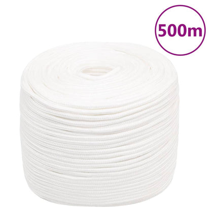 Boat Rope Full White 8 mm 500 m Polypropylene