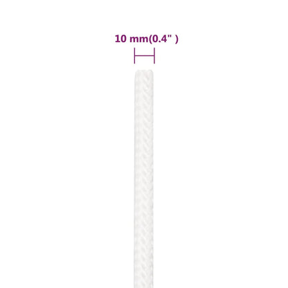 Boat Rope Full White 10 mm 50 m Polypropylene