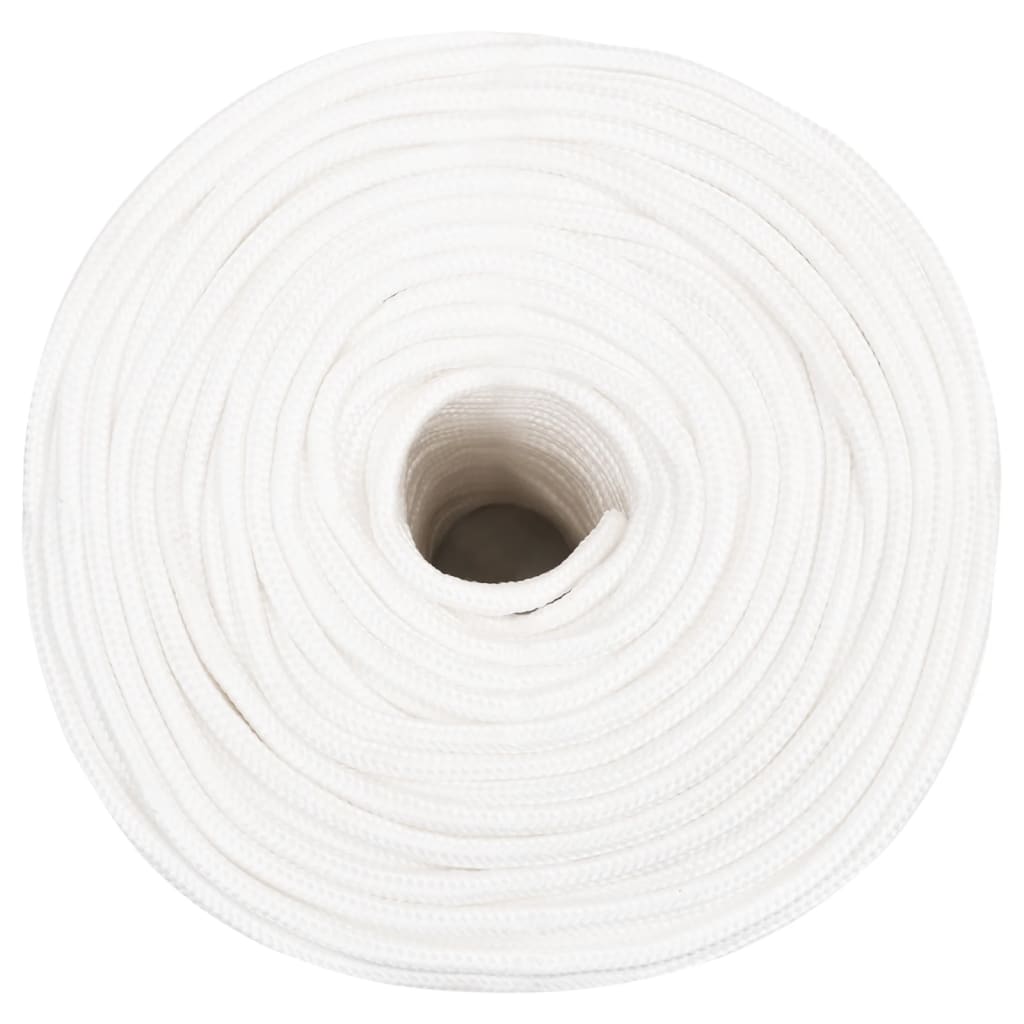 Boat Rope Full White 10 mm 100 m Polypropylene