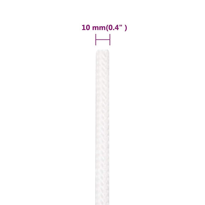 Boat Rope Full White 10 mm 250 m Polypropylene