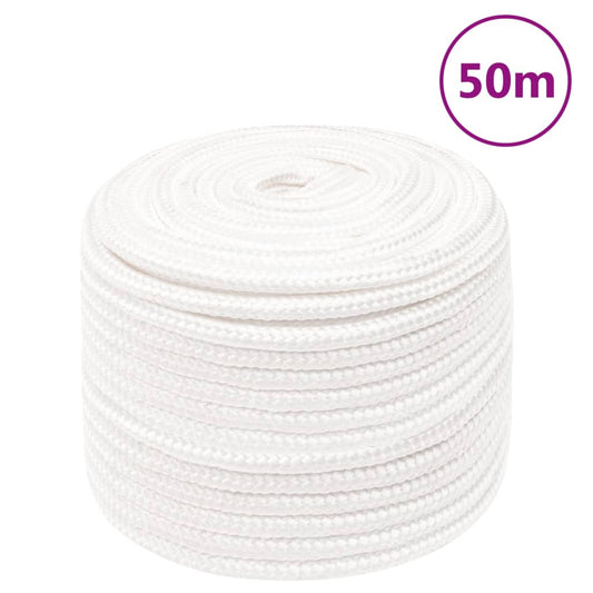 Boat Rope Full White 14 mm 50 m Polypropylene