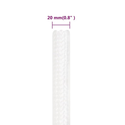 Boat Rope Full White 20 mm 100 m Polypropylene