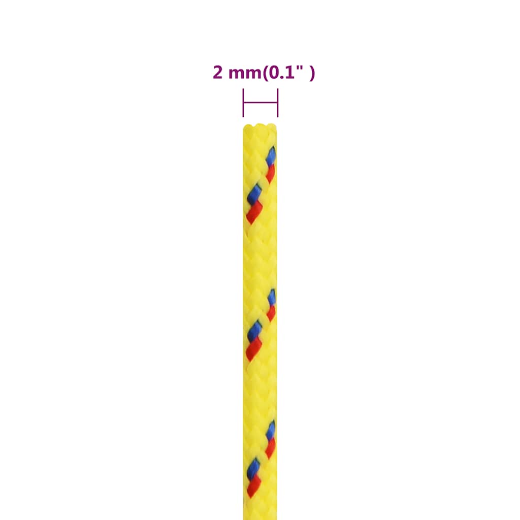Boat Rope Yellow 2 mm 50 m Polypropylene