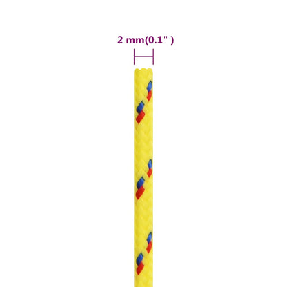 Boat Rope Yellow 2 mm 50 m Polypropylene