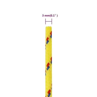 Boat Rope Yellow 3 mm 25 m Polypropylene