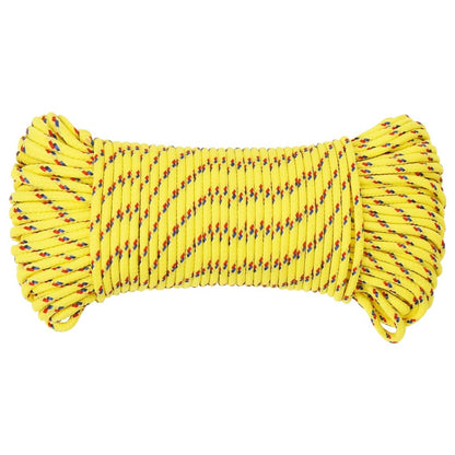 Boat Rope Yellow 4 mm 100 m Polypropylene