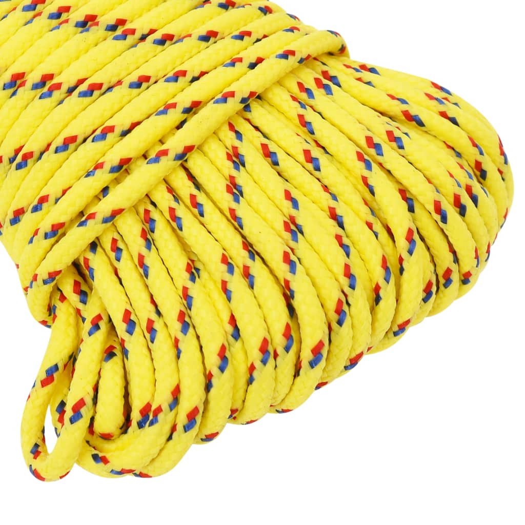 Boat Rope Yellow 4 mm 100 m Polypropylene