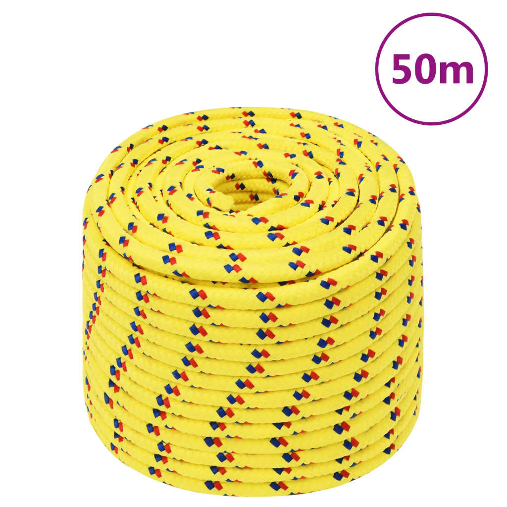 Boat Rope Yellow 12 mm 50 m Polypropylene