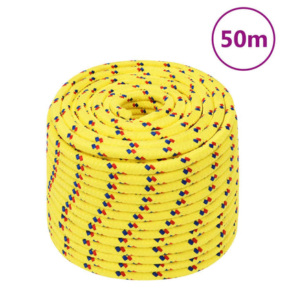 Boat Rope Yellow 12 mm 50 m Polypropylene